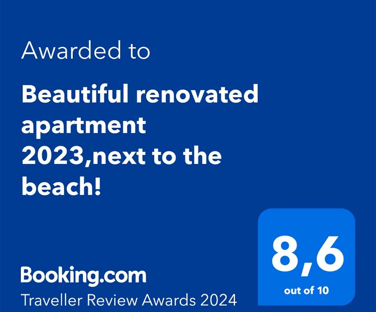 Beautiful Renovated Apartment ,Next To The Beach ! Air-C, Free Parking! Nice Fransa